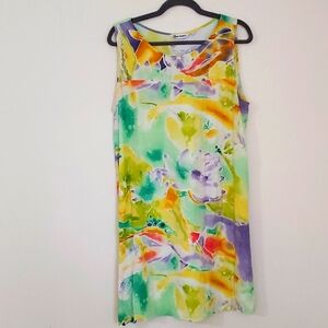 Jams World Hawaiian Dress Size XL Yellow